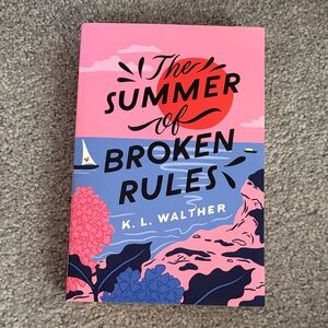 The Summer of Broken Rules by K.L. Walther - Pink & Blue Paperback